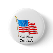 God Bless The U.S.A. - Button