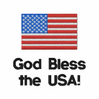God Bless the USA. American Flag Golf Shirt Polo Shirt