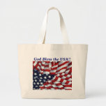GOD BLESS the USA by SHARON SHARPE Canvas Bags