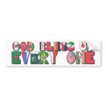 God Bless Us Every One Bumper Sticker