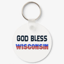 God Bless Wisconsin keychains by GodBlessTheUSA God Bless Wisconsin keychains