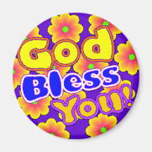 God Bless You!  Magnet