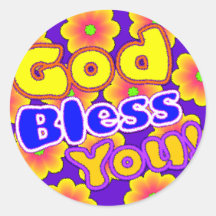 God Bless You! Sticker