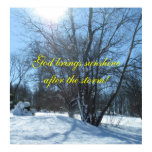 God brings sunshine after the storm! poster