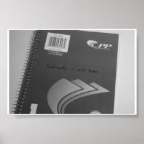 God called in sick today poster