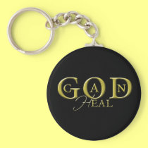 God Can Heal Long Keychain keychains