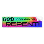 God Commands All Bumper Sticker