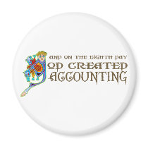 God Created Accounting magnets
