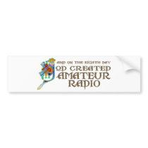 God Created Amateur Radio Bumper Stickers