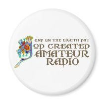 God Created Amateur Radio Magnets