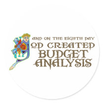 God Created Budget Analysis stickers