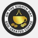 GOD CREATED COFFEE STICKER