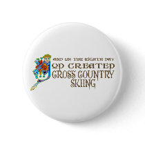 God Created Cross Country Skiing buttons by itsallhot God Created Cross Country Skiing buttons
