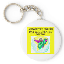 god created diving key chain
