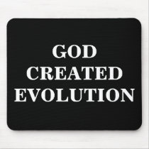 GOD CREATED EVOLUTION mousepads by DFavors GOD CREATED EVOLUTION mousepads