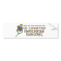 God Created Harness Racing bumper stickers