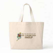 God Created Harp Canvas Bags