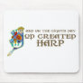 God Created Harp Mouse Mats