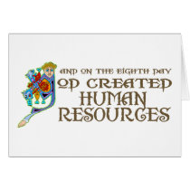 God Created Human Resources Cards