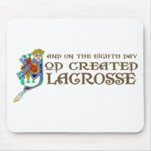 God Created Lacrosse Mouse Pads