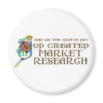 God Created Market Research magnets