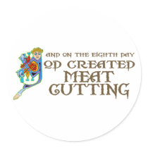 God Created Meat Cutting stickers by itsallhot God Created Meat Cutting stickers