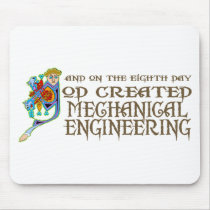 God Created Mechanical Engineering mousepads by itsallhot God Created Mechanical Engineering mousepads