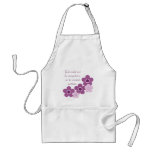 God Created Mothers Flower Apron, Lavender