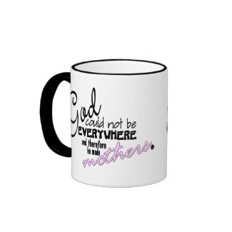 God Created Mothers Mug mug
