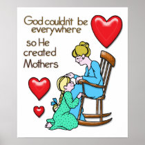 God Created Mothers Posters
