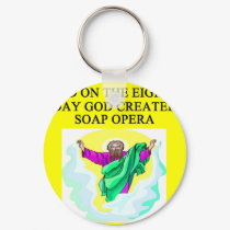 god created soap opera keychains