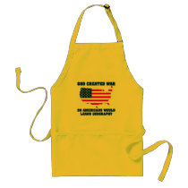 God Created War so Americans Would Learn Geography aprons