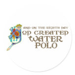 God Created Water Polo stickers