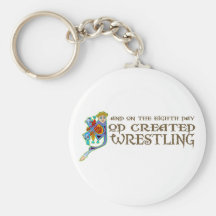 God Created Wrestling Key Chains