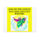 god created writing postcards by jimhartley god created writing postcards