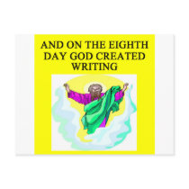 god created writing postcards