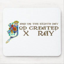 God Created X-Ray Mouse Pads