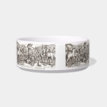 God Creates the Animals Antique Engraving Colleart pet bowls