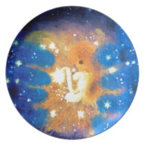 God creating life party plates