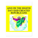 god creeated republicans post card