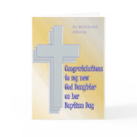 God Daughter Baptism Greeting Card