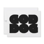 GOD DOG black Personalized Invites