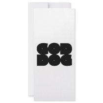 GOD DOG black Customized Rack Card