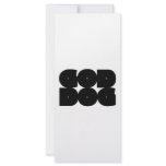 GOD DOG black Customized Rack Card