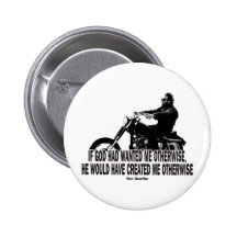 God Don't Hate Men Bikers Buttons