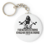 God Don't Hate Women Bikers Key Chain