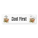God First Bumper Sticker bumper stickers