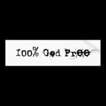 God Free Bumper Sticker bumper stickers by SeantheBlogonaut God Free Bumper Sticker bumper stickers
