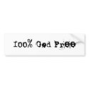 God Free Bumper Sticker bumper stickers