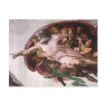 God from Creation of Adam in detail Postcards